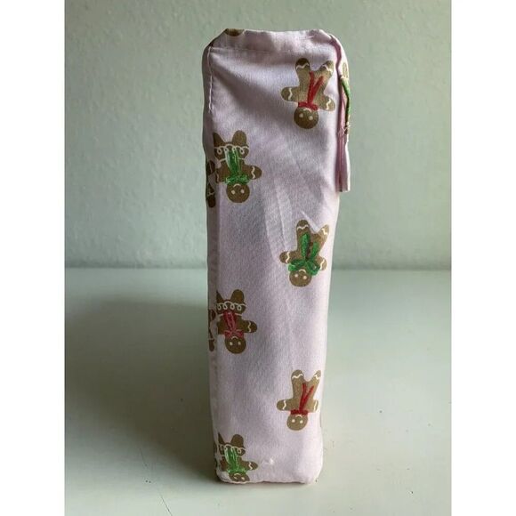 Cupcakes and Cashmere Gingerbread Cookies Christmas QUEEN SIZE Sheet Set Pink - Picture 6 of 12